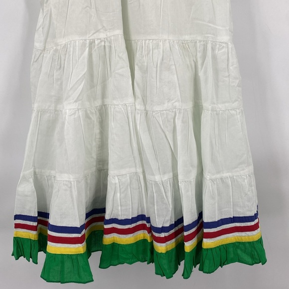 Anthropologie Raga Boho Floral Embroidered Babydoll Mini Dress Size Medium - Picture 3 of 9